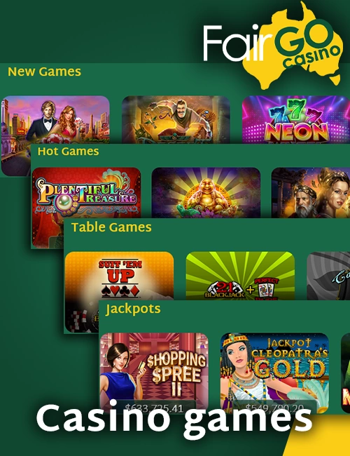 Fair GO online Casino lobby