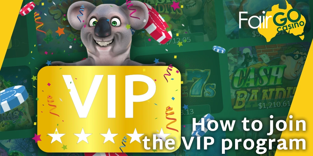 Instructions on how to become a member of the Fair GO Casino VIP program