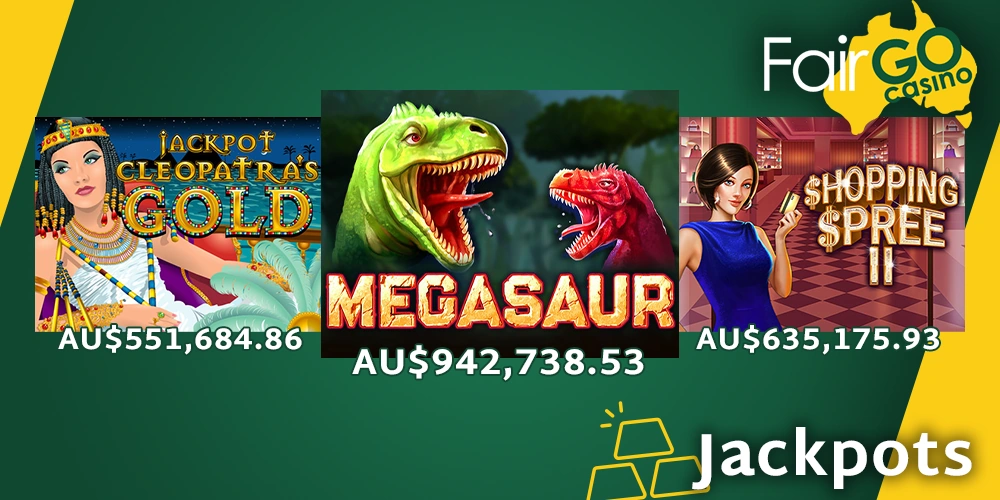 Jackpots category at Fair GO Casino