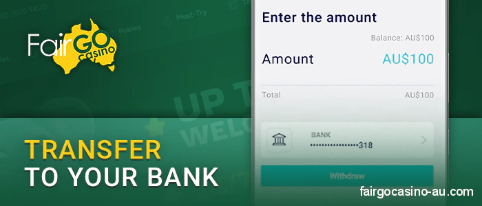 Transfer money from eZeeWallet to your bank account