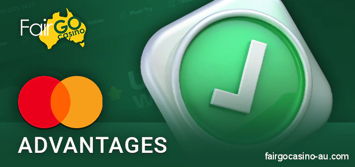 Mastercard benefits in Australia for Fair Go Casino