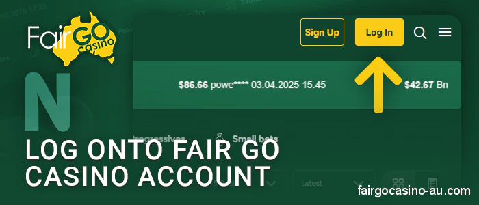 Authorize Fair Go Casino to deposit via Neosurf