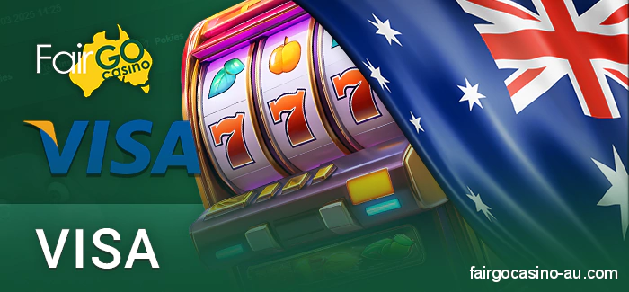 Use Visa for payments at Fair Go Casino Australia