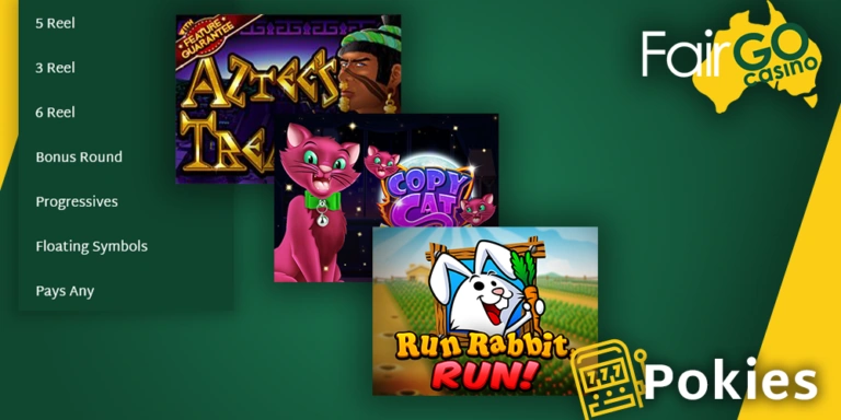 Pokies category at Fair GO Casino