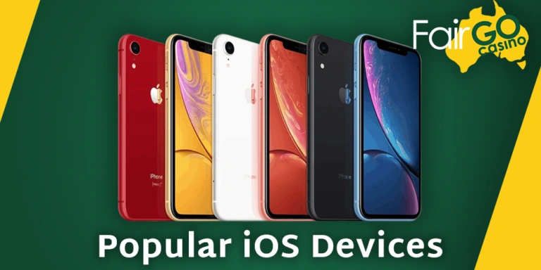 Popular iOS devices used to play Fair GO Сasino