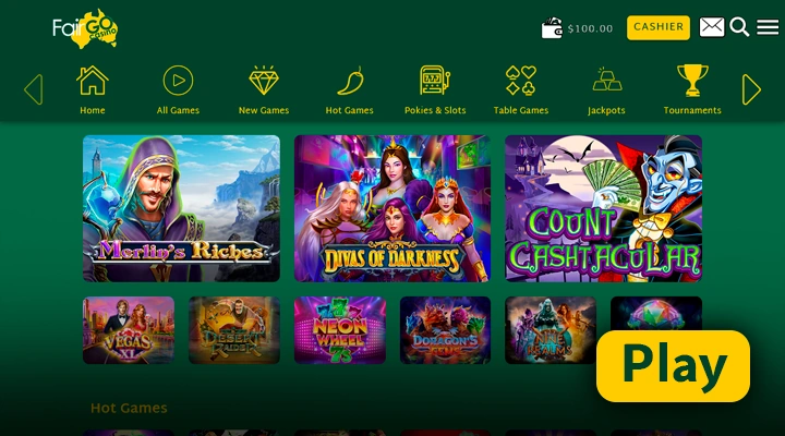 Playing for money with no deposit bonus Fair Go Casino